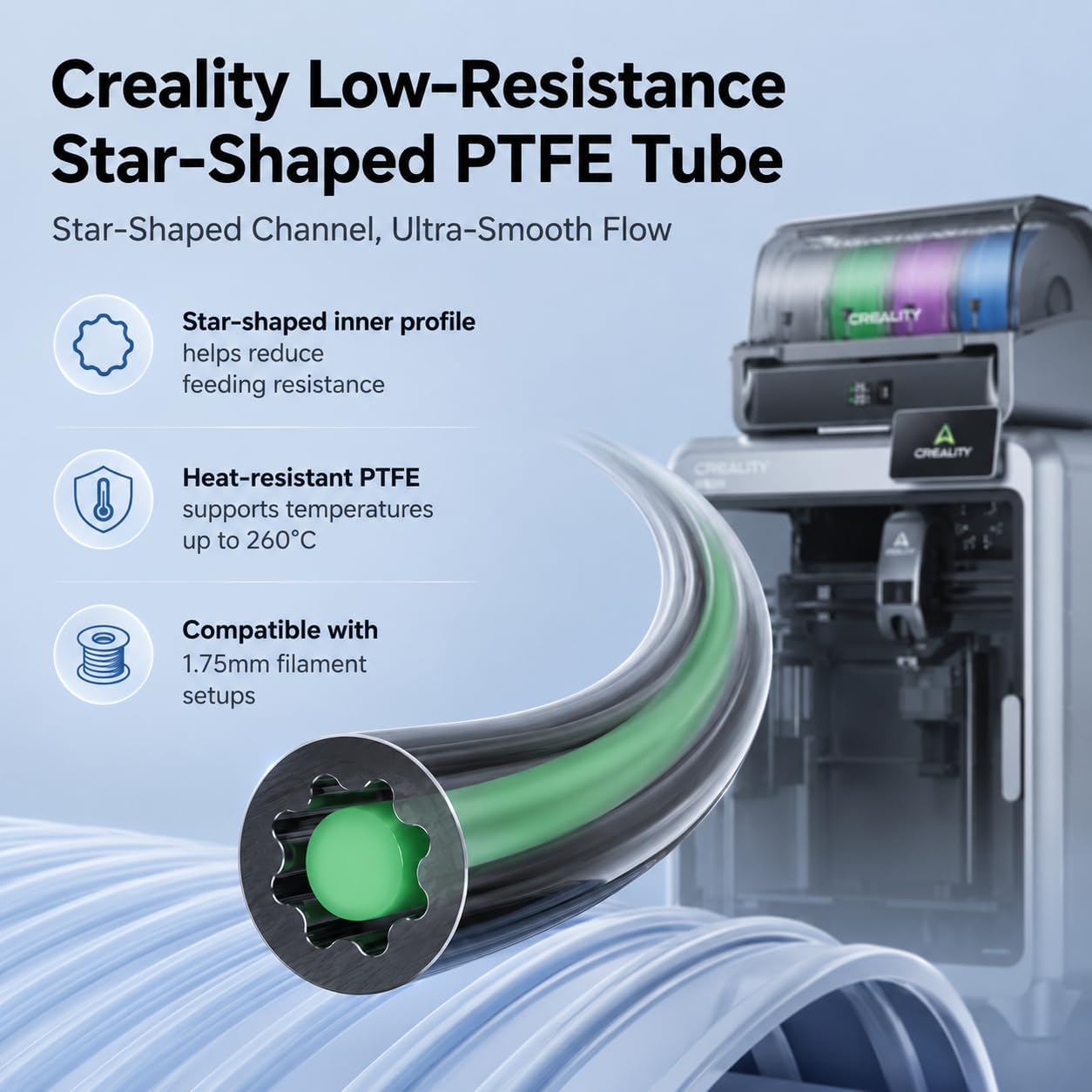 أنبوب PTFE الرسمي من Creality، - مراجعة Ptfe Tape Thread وسعره