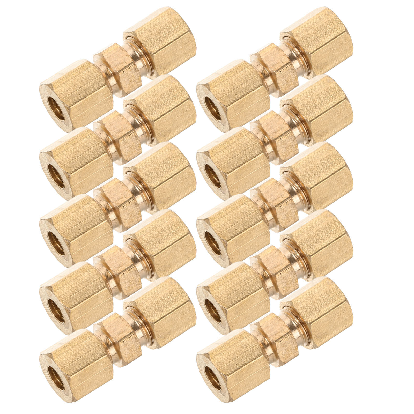 10 قطع من وصلات ضغط خطوط الفرا - مراجعة Compression Fitting Brass وسعره