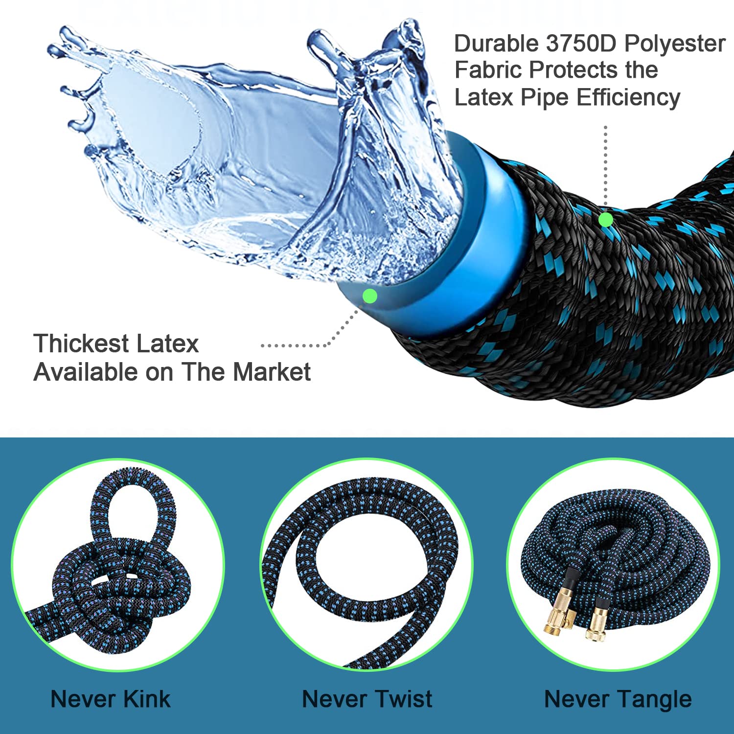 خرطوم مياه للحدائق قابل للتوسي - مراجعة Flexible Hose Braided وسعره