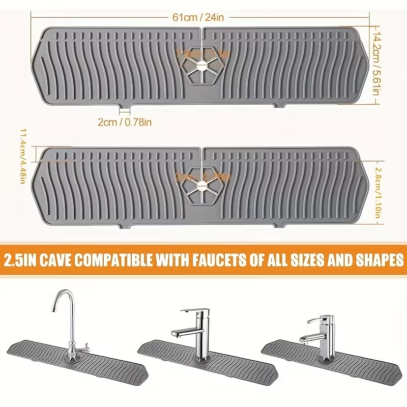 حصيرة تصريف للمطبخ مقاس 24 بوص - مراجعة Silicone Tap Washer وسعره